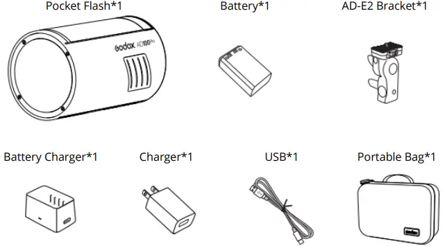 Godox AD100Pro Pocket Studio Flash Light-FIG5