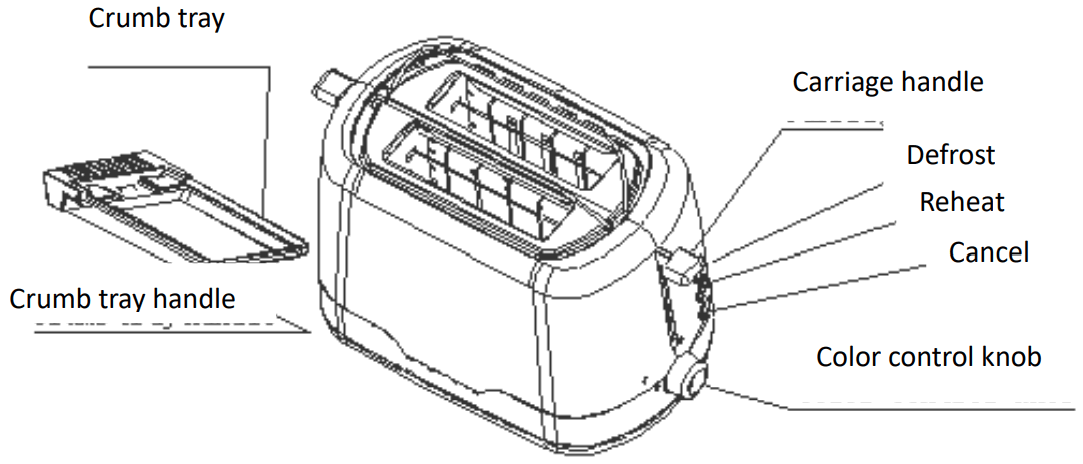 HEINNER HTP 850WHSS Toaster - fig