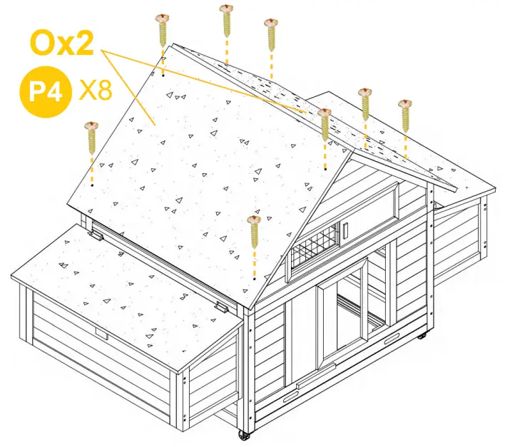 aivituvin AIR 67 Chicken Coop Extension Run - Fig 10