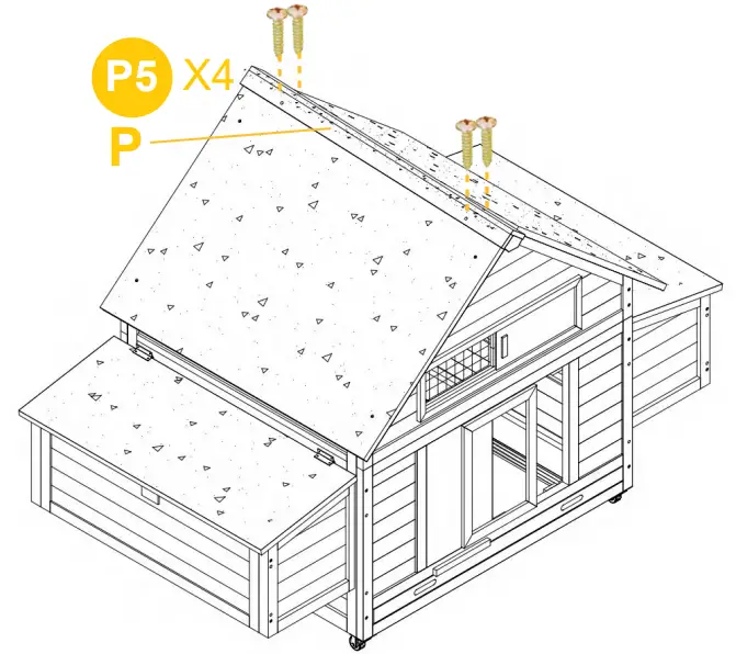 aivituvin AIR 67 Chicken Coop Extension Run - Fig 12
