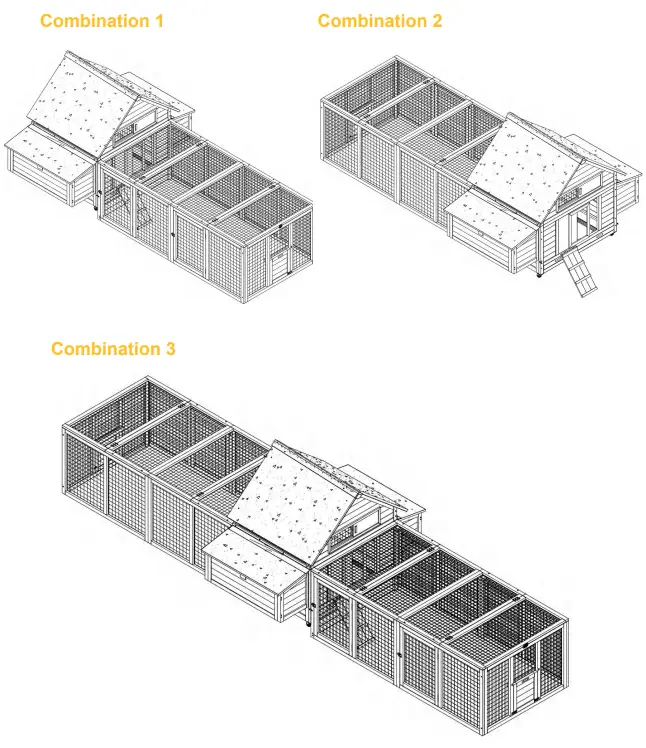 aivituvin AIR 67 Chicken Coop Extension Run - Fig 15