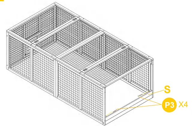 aivituvin AIR 67 Chicken Coop Extension Run - Fig 16