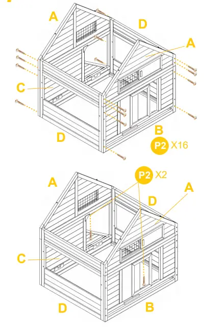 aivituvin AIR 67 Chicken Coop Extension Run - Fig 4