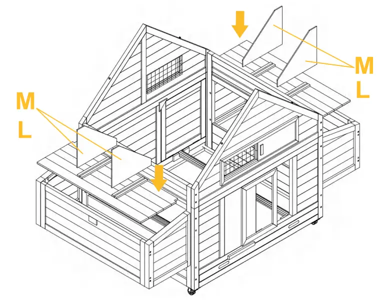 aivituvin AIR 67 Chicken Coop Extension Run - Fig 9