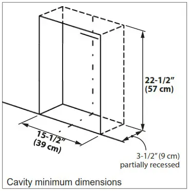 Cavity minimum dimensions1