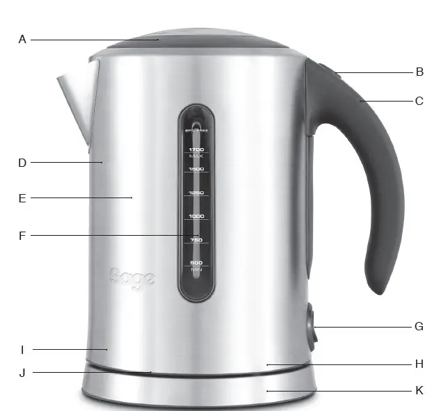 Sage BKE700 Soft Top Pure Kettle img1