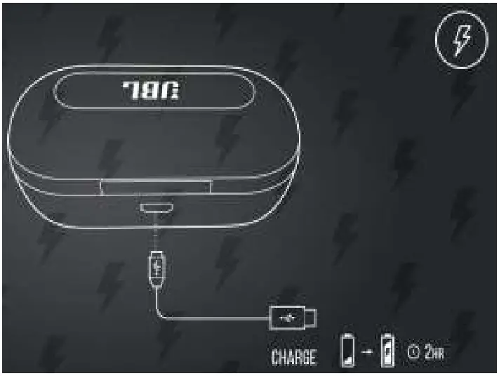 JBL T100 TWS In Ear Wireless - CHARGING