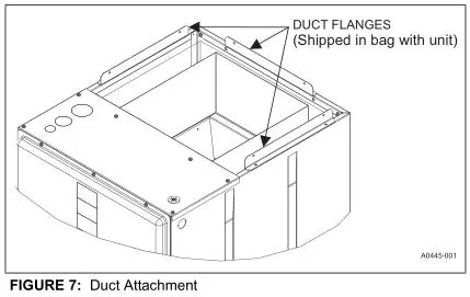 MP Series - Standard PSC Modular Multi-Position Air Handlers - FIGURE 7 - Duct Attachment