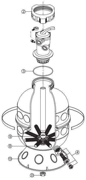 HAYWARD IS240IE Sand Filter - S160TIE