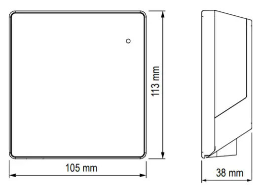 rotronic RMS-GW-868 Monitoring System -DIMENSIONS