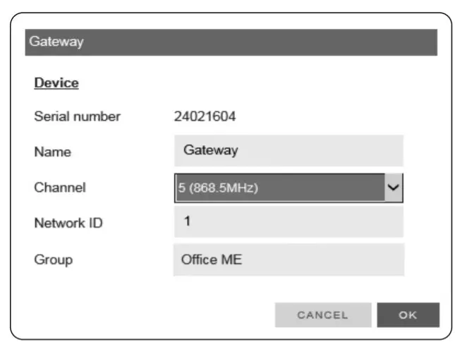 rotronic RMS-GW-868 Monitoring System - device name