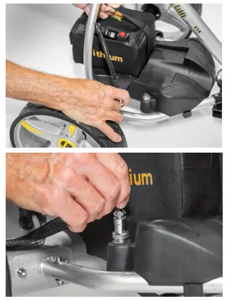 BATCADDY X3 Classic Electric Golf Caddy-battery pack