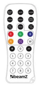 beamZ COB30WW LED Flat Par Can Light - remort