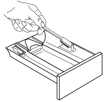Cleaning the detergent dispenser drawer and the drawer recess - 3