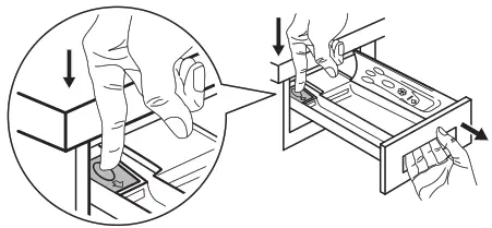 Cleaning the detergent dispenser drawer and the drawer recess