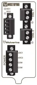westermo DDW-225 Wolverine Industrial Ethernet SHDSL Extender - LED indicators 1