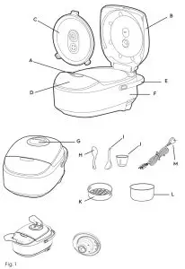 Electrolux E7RC1-550K Explore 7 Rice Cooker - FIG 1
