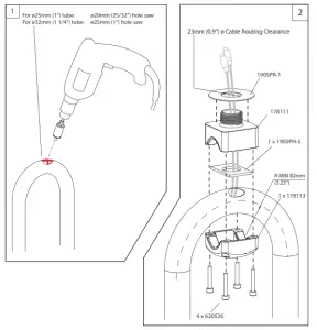 SCANSTRUT SPR-1U-RM Uncut Instrument Rail Mount Pod 2