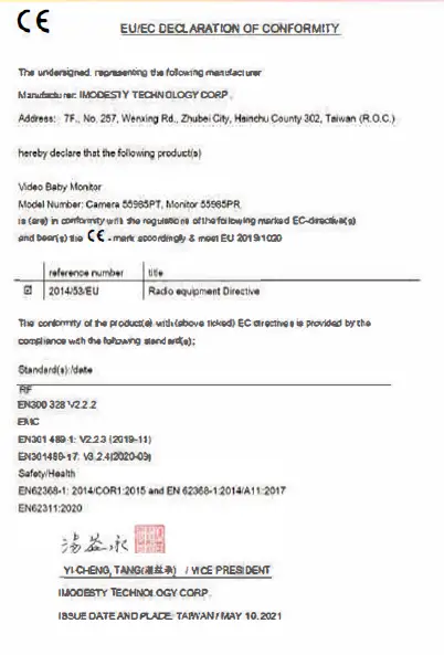 Moonybaby 985PT Video Baby Monitor fig 7