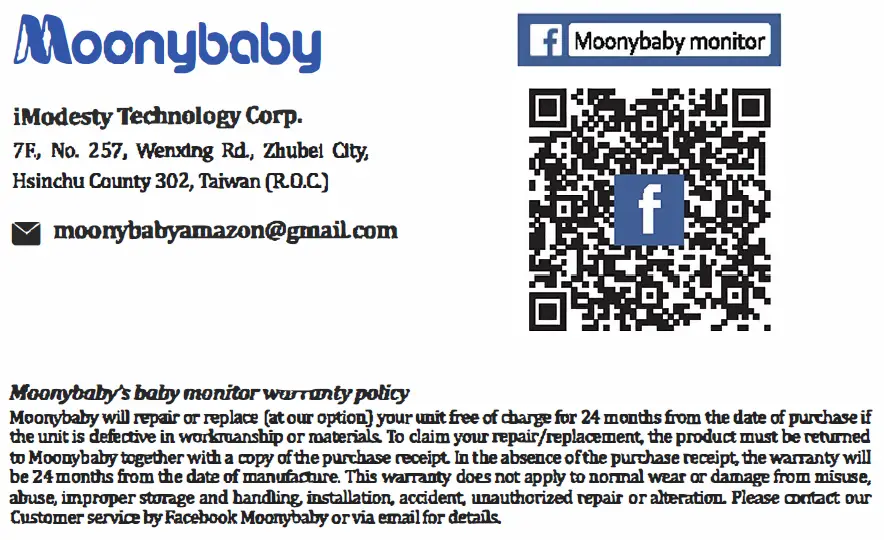 Moonybaby 985PT Video Baby Monitor fig 9