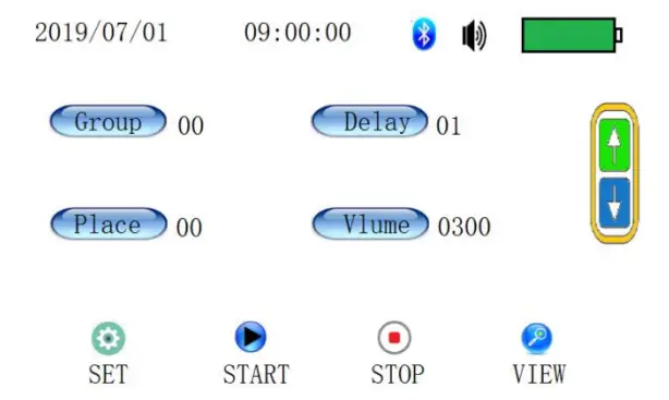PCE AS1 Air Sampler - Main menu description