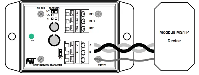 network thermostat NT-485 NetX Modbus Translator-4