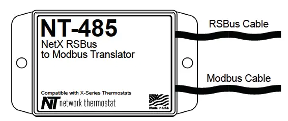 network thermostat NT-485 NetX Modbus Translator-8
