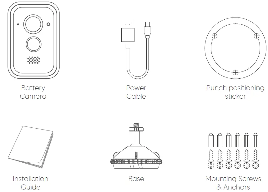 wansview B3 Wire-Free Battery-Powered 1080P Home Security Camera FIG 1