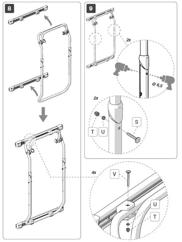 FIAMMA 02094-26A Dodge Promaster Door Mounted Bike Rack fig 10