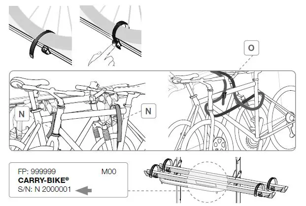 FIAMMA 02094-26A Dodge Promaster Door Mounted Bike Rack fig 14