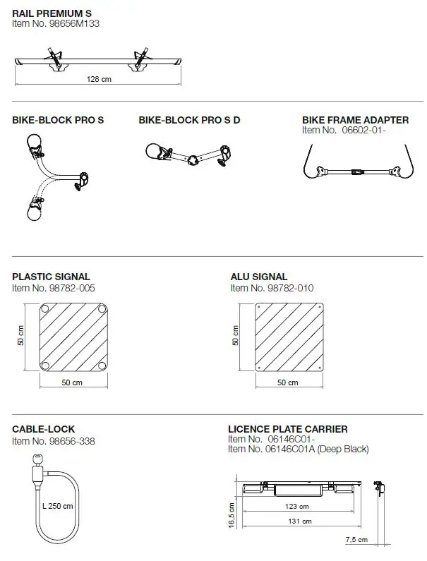 FIAMMA 02094-26A Dodge Promaster Door Mounted Bike Rack fig 16