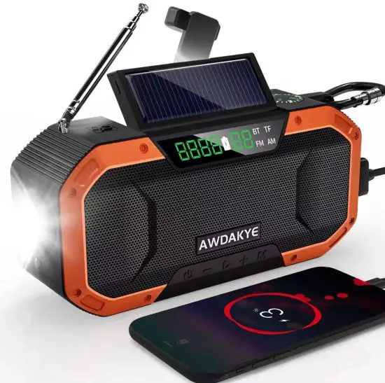 AWDAKYE DF-557 5000mAh NOAA Emergency Weather Radio