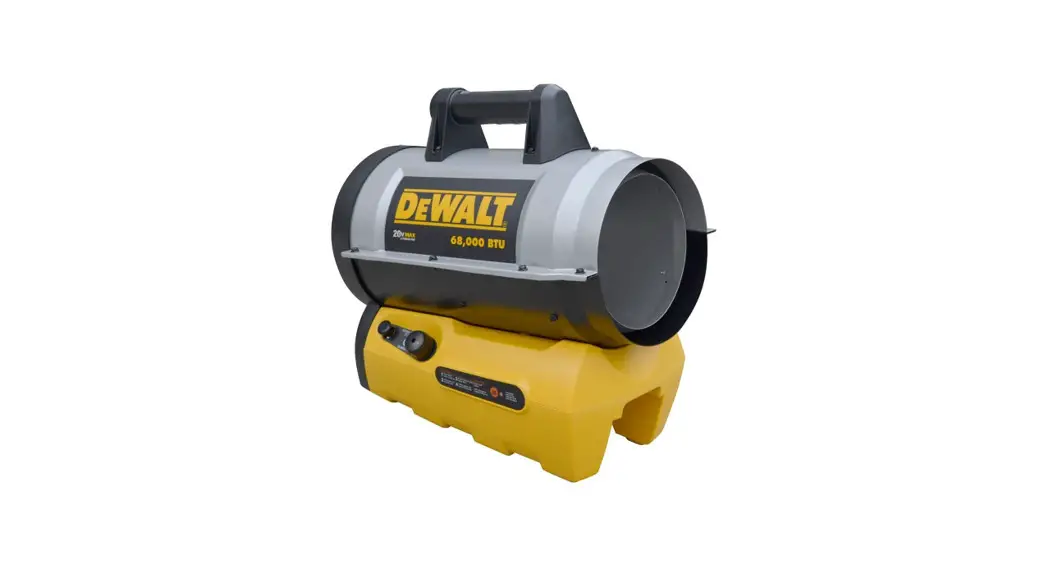 Dewalt Dxh70cfav Cordless Forced Air Propane Heater Instruction Manual