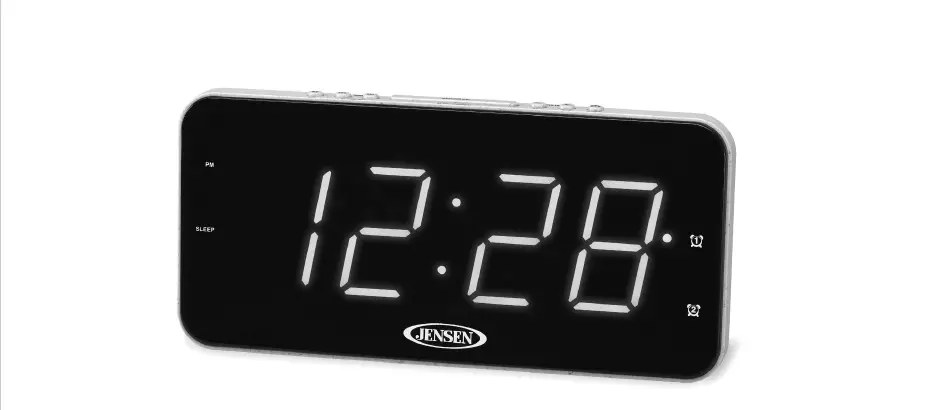 Jensen Jcr-212 Digital Am-fm Dual Alarm Clock Radio User Manual