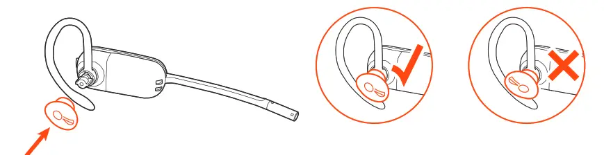plantronics Wireless Headset - Ear Assembly 2