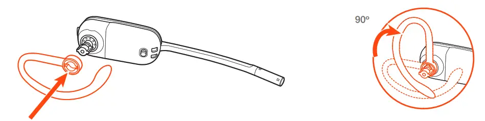 plantronics Wireless Headset - Ear Assembly