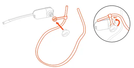 plantronics Wireless Headset - behind