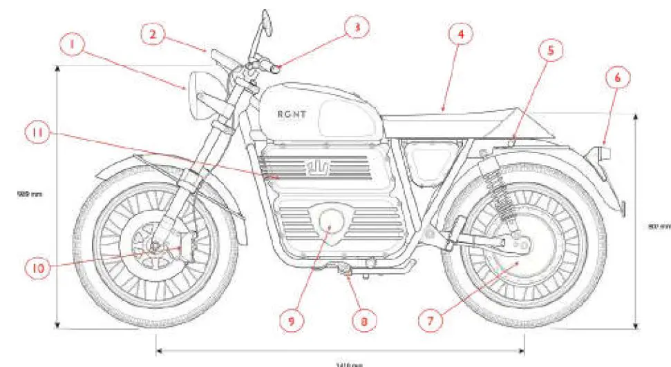 motorcycle RGNT No.1 Retro Electric Bike 4