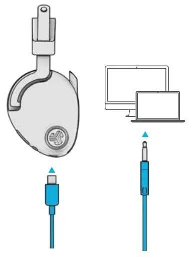 JLAB HBJBUDSWORKRBLK4 Jbuds Work Headset - AUX INPUT