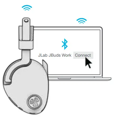 JLAB HBJBUDSWORKRBLK4 Jbuds Work Headset - JBuds Work