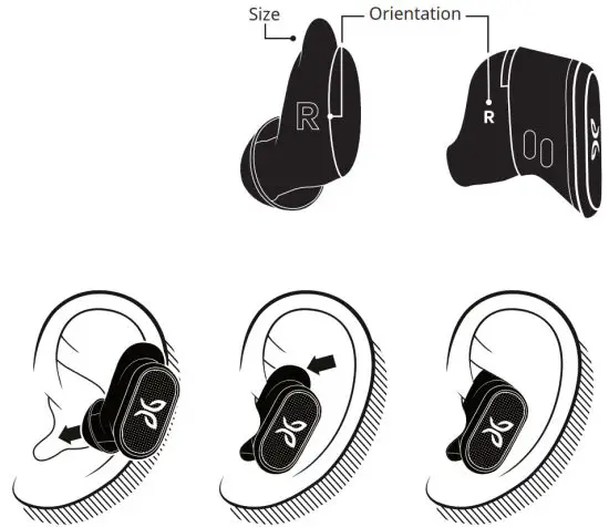 JAYBIRD 985-000865 Vista Pro True Wireless Bluetooth Sports Waterproof Headphones - ja