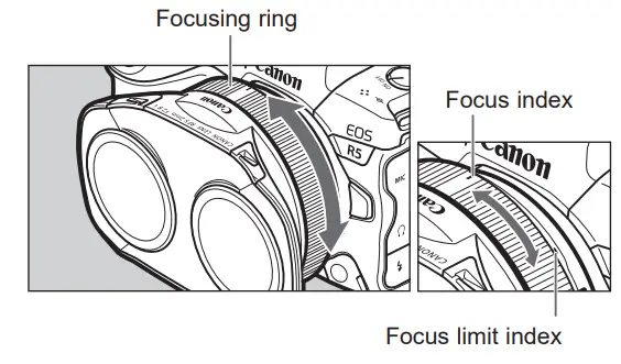 Canon 5554C002 RF 5 2mm F2.8 L Dual Fisheye Lens - focusing