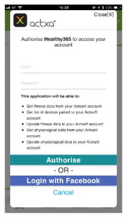 HealthHub H365 Fitness Tracker Wristband - Actxa
