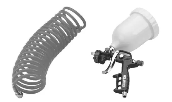 Clarke KIT300B Spray Gun and Air Hose Kit fig 1
