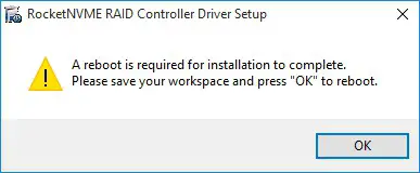 Setting up the RS6661A-NVMe for a Windows operating 3