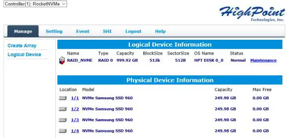 Verify the SSD7101A-1 Status