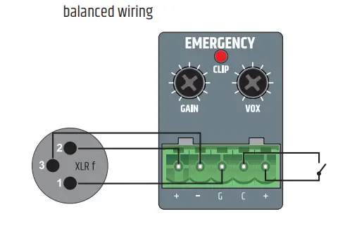 LD SYSTEMS IMA 60 65W Mixing Amplifier- EMERGENCY CHANNEL INPUTS