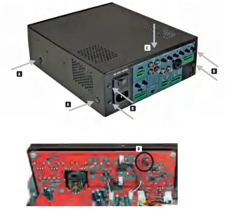 LD SYSTEMS IMA 60 65W Mixing Amplifier- JUMPER FOR EMERGENCY