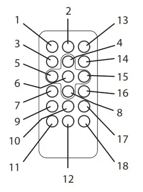DENVER Cd Player With Fm Alarm Clock REMOTE CONTROL