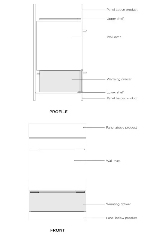FISHER PAYKEL W30SDEI Warming Drawer - COMBINED WITH SINGLE OVEN